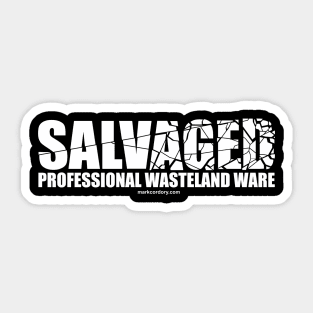 SALVAGED Ware - white Logo Sticker